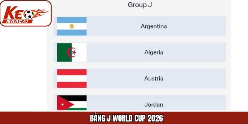 Bảng J World Cup 2026 - Những Màn So Tài Không Khoan Nhượng
